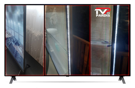 علت جدا شدگی صفحه تلویزیون